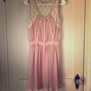 Light rose-colored Charlotte Russe dress